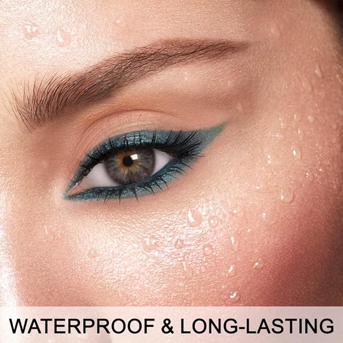 Kaely 2Pcs Sky Chill Blue Waterline Pencil Eyeliner, Sharpenable Multi-Use Gel Eyeliner Pencil, Eye Liner Waterproof Smudge proof, Smooth Eye Makeup Liners, delineador de ojos contra el agua, 07+09