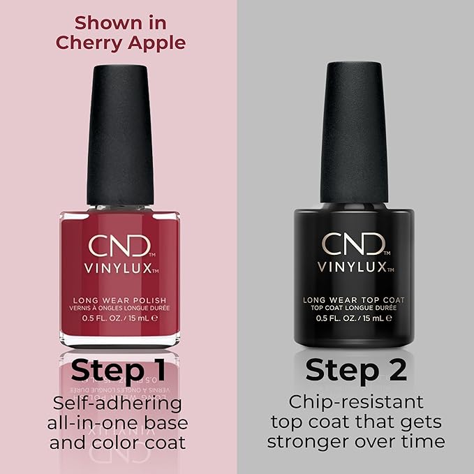 CND Vinylux Longwear Red Nail Polish, Gel-like Shine & Chip Resistant Color, Soft Flame, 0.5 fl. oz