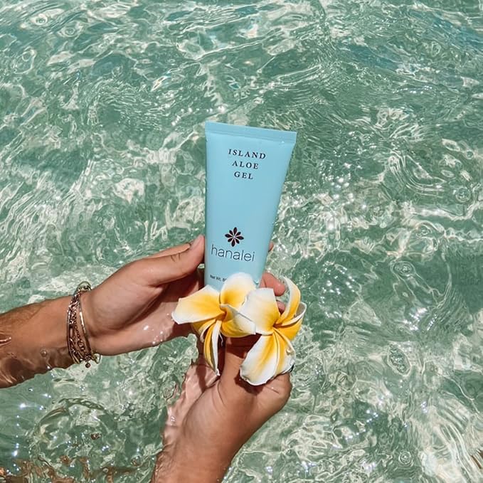 Hanalei Aloe Gel – Soothing After-Sun Care & Daily Moisturizer – Hydrating, Cooling Aloe Vera Gel for Face & Body – Cruelty-Free, Paraben-Free Skincare – Natural Moisturizer – Travel Size - 2.7 oz