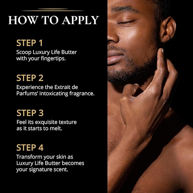 LUXURY LIFE BUTTER - Irresistibly Scented Body Butter with Hyaluronic Acid for Ultimate Moisture. Luxurious Natural Fragrance. Hydrates for a Non-Greasy Glamorous Glow, Presidential, 5 oz.