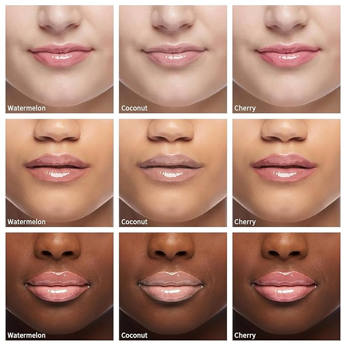 3 PCS Bee Lip Balm Lip Mask Honey Pot, Watermelon & Cherry & Coconut Lip Mask Propolis Moisturizing Lip, Hydrating Prevention Dry and Cracked Lip Scrubs Exfoliator (Watermelon & Cherry & Coconut)