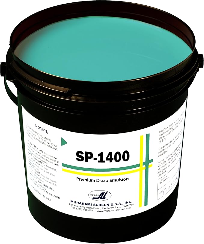 Murakami Screen - SP1400 (Quart Size) Premium Diazo Emulsion, Professional Screen Printing Emulsion for Apparel and Textile, Compatible with Plastisol, Water Based, Discharge Inks