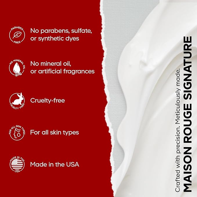 Codeage Maison Rouge Brightening Face Cream Glutathione Cream, Collagen Peptides, Vitamin E, CoQ10 – Radiance & Antioxidant Complex – Refillable – Paraben- Free – All Skin Types – 1.7 fl oz