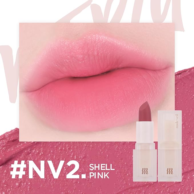 MERZY Nude Veil Lip Stick #2 SHELL PINK