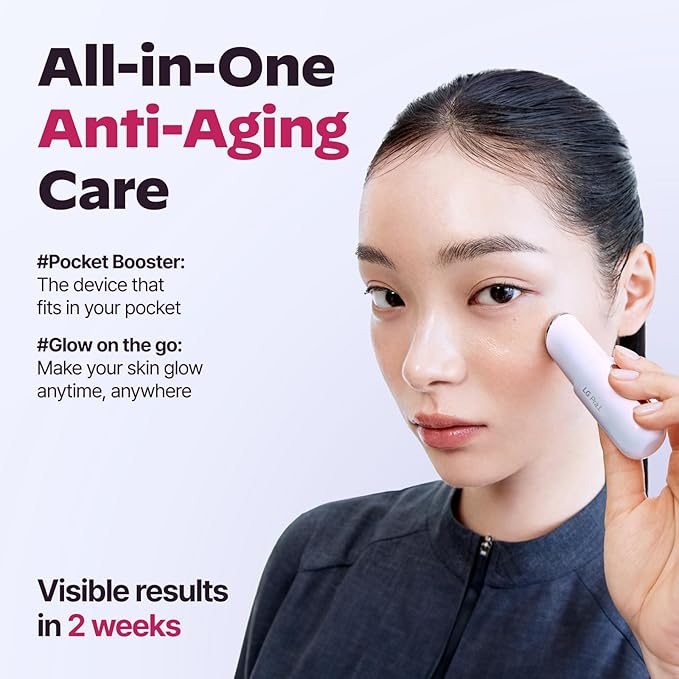 Dark Spot Care Duo : Superform Galvanic Booster Blush Pink and Glasslike Vita Glow Ampoule Serum, 1.01 fl. oz