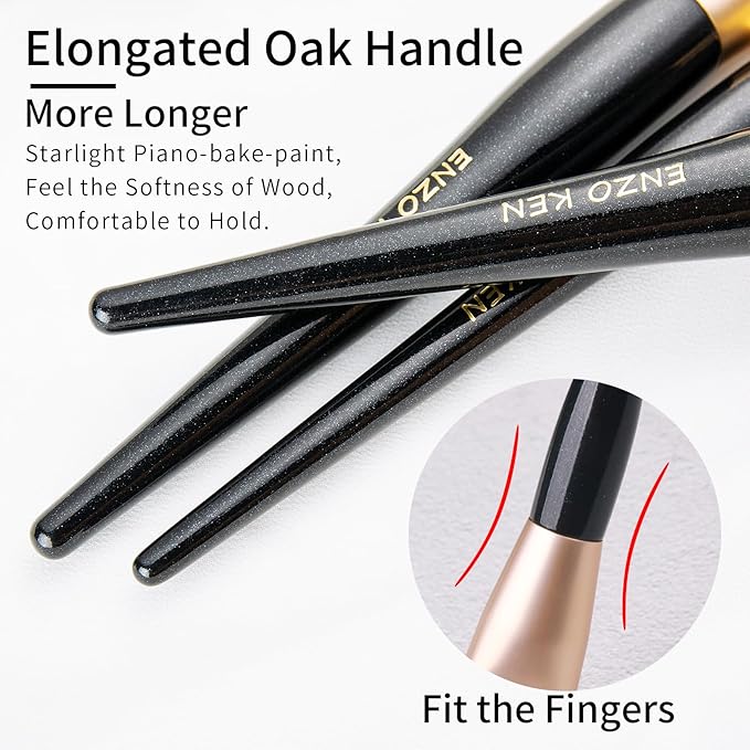 Elegant Natural Goat Hair Makeup Brush Set with Gift Box, Natural Hair Makeup Brushes Set Professional, Make up Brushes Set Professional, Natural Makeup Brushes, Cosmetic Brushes Makeup Set.