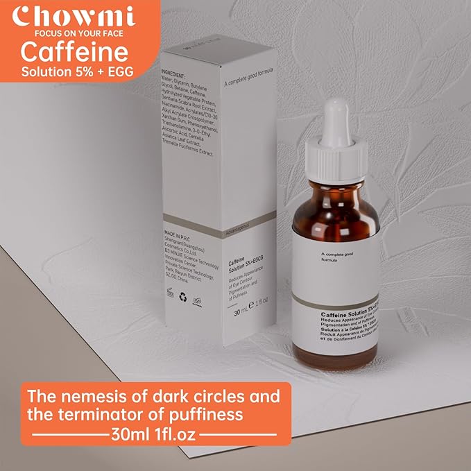 The Caffeine Solution 5% + EGCG，Reduces Appearance of Eye Contour Pigmentation and Puffiness，Under Eye Serum (30ml) Caffeine For Face Moisturizing Serum (1)