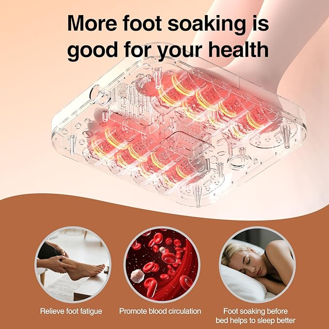 ZhanHao Pedicure Foot Spa, Foot Spa Bath Massager with Heat, Collapsible Bath Soak Tub, Portable for Any Casual Scene to Help You Relax, Mothers Day Fathers Gifts, Gifts for Women Men