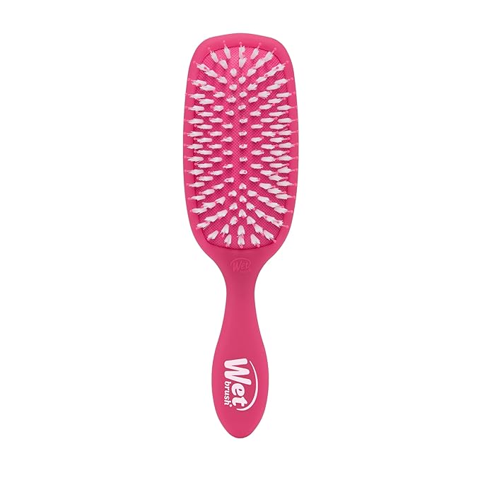 Wet Brush Smooth Styler Hair Brush, Pink Frost, Exclusive Ultra-soft IntelliFlex Bristles, Synthetic Boar Bristles, Shiny And Smooth, For All Hair Types, For Women, Men, Wet And Dry
