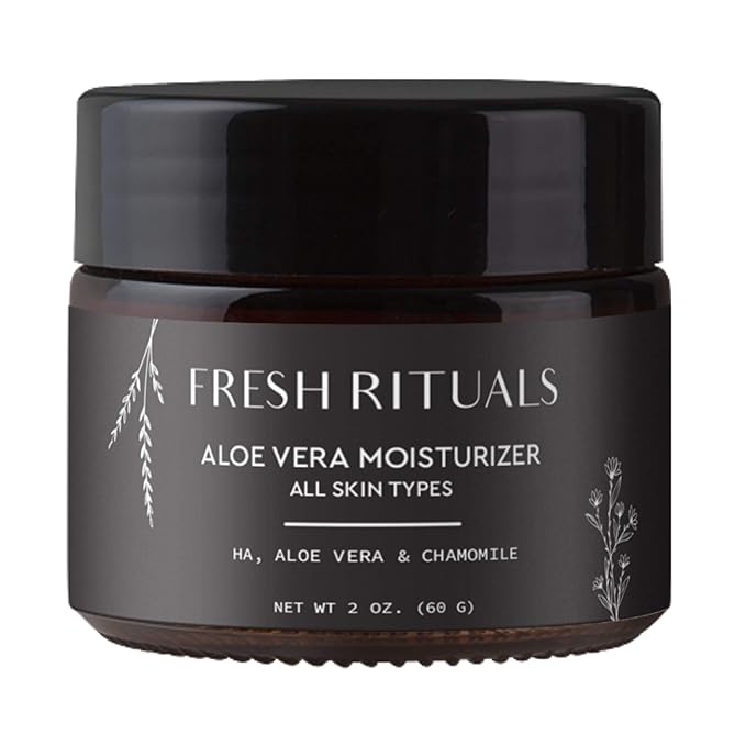 Vegan Face Moisturizer with Hyaluronic Acid, Aloe Vera and Niacinamide | 2 ounce | Cruelty Free, Paraben Free, Natural Ingredients | Light Weight Daily Use Moisturizing Cream