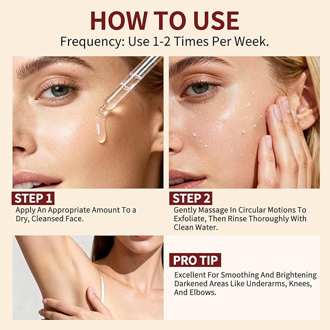 dewyhour Exfoliating Black & White Rice Ampoule Duo Set - Gently Removes Dead Skin Cells, Refines Pores, Soft Face & Body Scrub for All Skin Types, 2-Pack