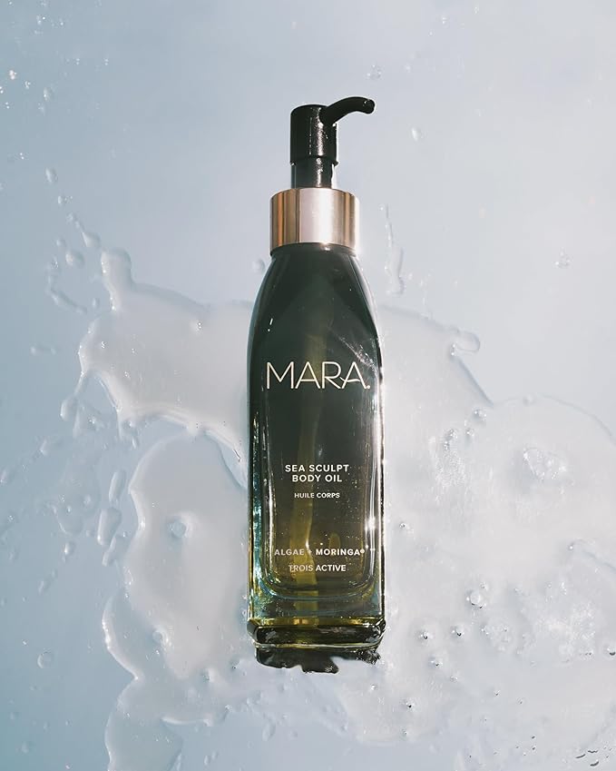 MARA - Sea Sculpt Body Oil for Firmness & Cellulite with Algae + Moringa | Proprietary Plankton Actives to Smooth, Tone, Firm + Hydrate Skin, For All Skin Types (4 fl oz | 120 ml)