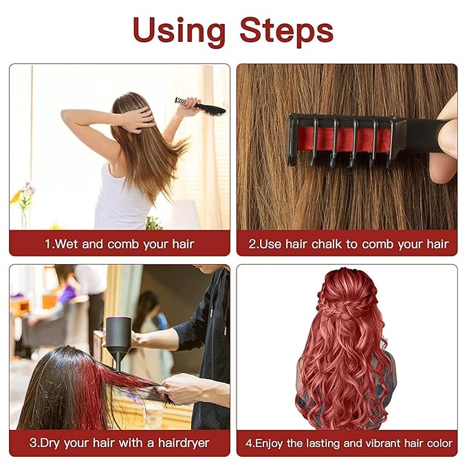 New Hair Chalk Comb Temporary