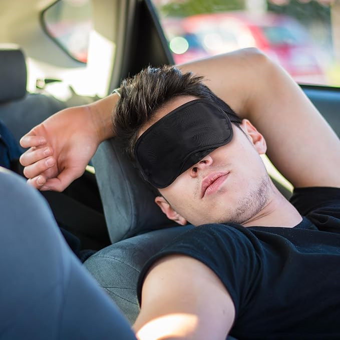 100 Pack Eye Mask Disposable Blindfolds for Games with Nose Pad Soft Eye Cover Party Pack Sleep Eye Masks Eye Shade Mask Women Men Kids (Black)