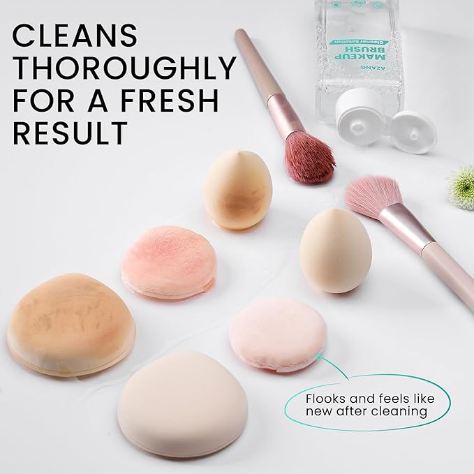 Makeup Brush Cleaner - 300ML Makeup Brush Shampoo and Bowl For Brushes, Sponge, Powder Puff，Deep Clean & Gentle Formula, Vegan & Cruelty