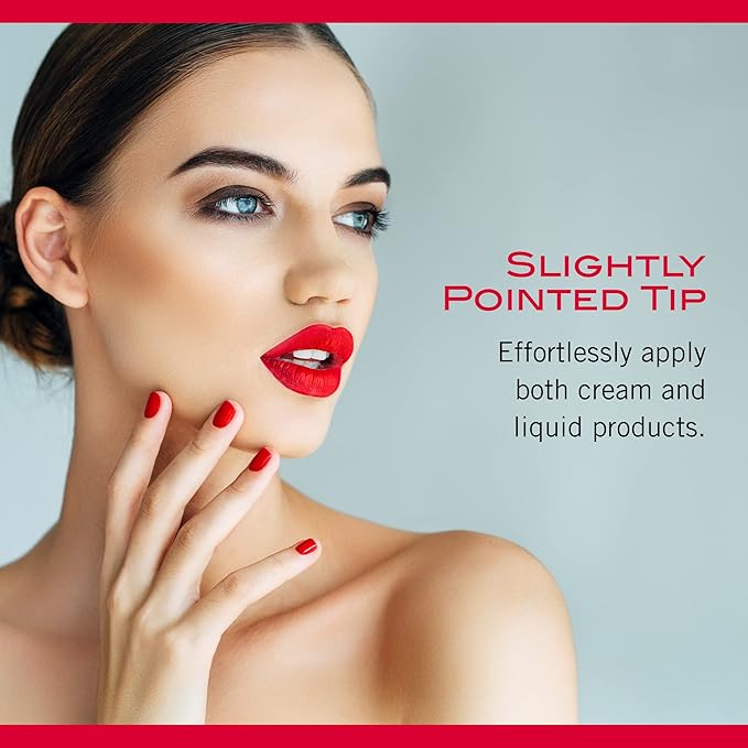 Mirabella Precision Smudge Brush, Premium Professional Makeup Brush Collection, Cruelty-Free Synthetic Bristle Brush, Hand-Sculpted Brushed Aluminum Handle, Luxury Blending Brush for Makeup