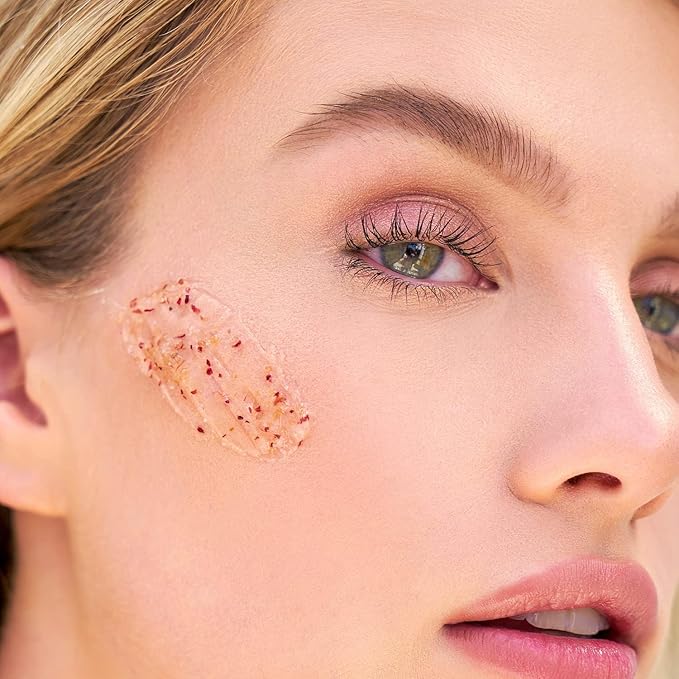 Summer Fridays R+R Mask - Brightening + Hydrating Face Mask with Restorative Natural Oils & Bulgarian Rose - Gently Buffs Dry Skin for a Petal - Soft Glow (2.25 Oz)