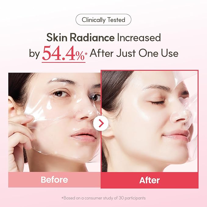 The Face Shop Pink Collagen Wrapping Mask, Peel-Off Facial Mask for Glass Skin, with Vegan PDRN & Rice Extract, Hydrating & Evening Skin Tone, 2.3 fl. oz.