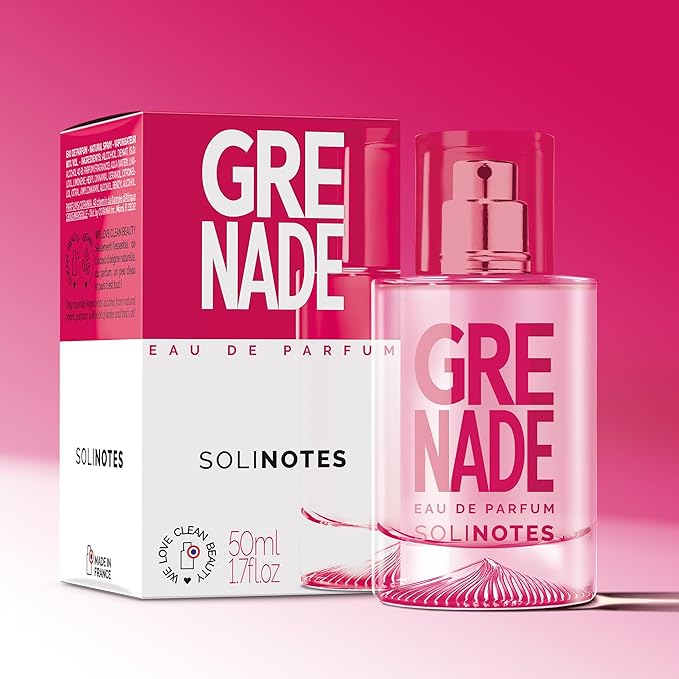 SOLINOTES Pomegranate Perfume for Women - Eau De Parfum | Delicate Floral and Soothing Scent - Made in France - Vegan - 1.7 fl.oz