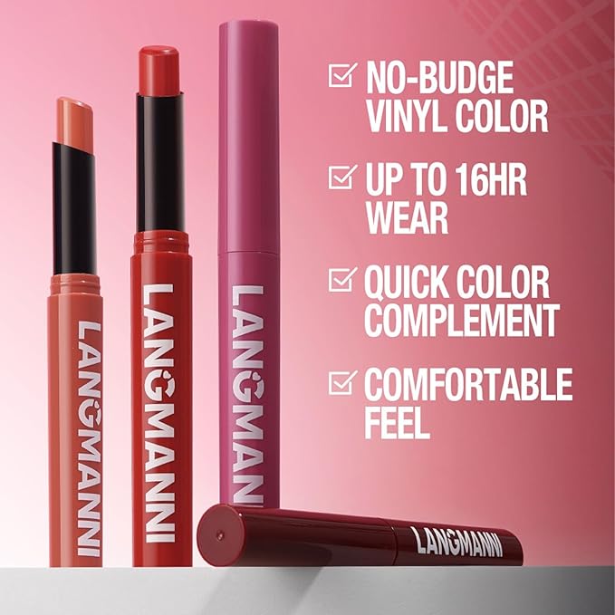 Matte Lipstick for Women Lipstick Matte Set with Retractable and Long-Lasting Pigmented Lip Sticks for Smoothly Lip Makeup (12 Pcs)