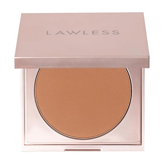 LAWLESS Women's Talc Free Skin Smoothing Powder, Tan Deep, 0.34 Ounce
