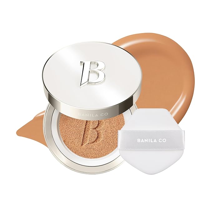 BANILA CO Covericious Ultimate Cover Cushion | Up to 100HR Long-Wear Foundation | 20 Shades for All Skin Tones | Matte & Lightweight Finish | Korean Cushion Foundation (14g / 0.49 oz), 32W WALNUT