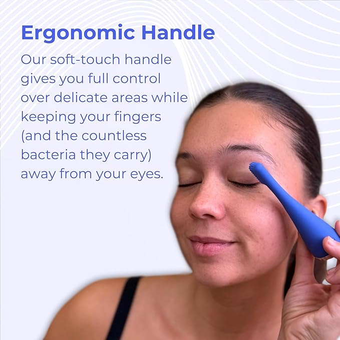 Electric Eyelid Brush - Optometrist Approved for Managing Demodex, Blepharitis, and Dry Eyes - Gently removes dirt, oil, and makeup to support healthier lid hygiene