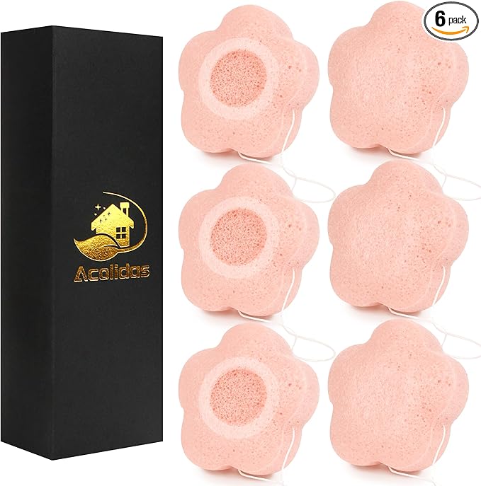 Konjac facial sponges set for