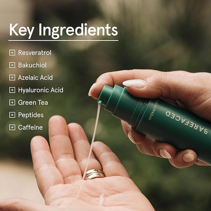 Barefaced Core Four (Retinoid Alternative) - Toning Pads II, Liquid Gold, Overachiever, Sheer SPF