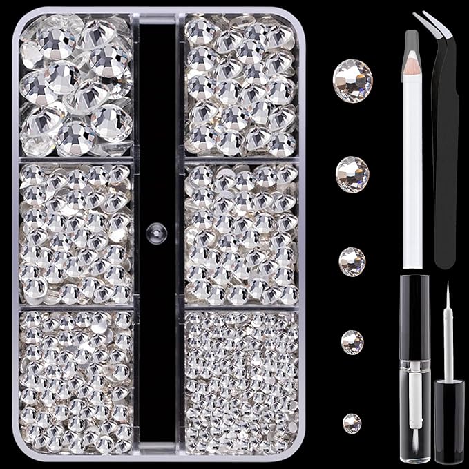 Colorful Face Gems for Makeup Set, Flatback Gorgeous