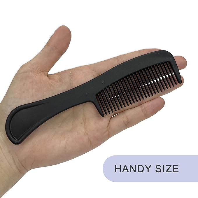 50pcs Hair Comb and Brush Set for Homeless, Light weight Black Hair Brushes Bulk Combs Individually Wrapped for Women Kids Wet Dry Curly and Straight Hair, Hotel Travel Shelter Nursing
