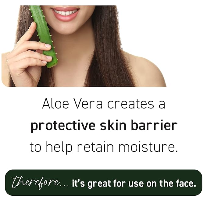 New York Biology Aloe Vera Gel for Face, Skin and Hair - Infused with Tea Tree Oil - From Fresh Aloe Vera Plant - Moisturizing Aloe Vera for Sunburn Relief and Dry Skin - 16.9 Fl Oz