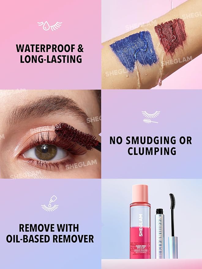 SHEGLAM All-In-One Volume & Length Mascara-Waterproof-Brugundy