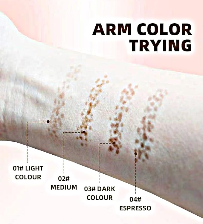 Freckle Stamp with 5 Point Precision Stamp Head, Natural Looking Faux Freckle Stamp Waterproof Fake Freckle Stamp Pen, High Pigment Long-Lasting Lifelike Sunkissed Pencil Tool Makeup (01# Light)