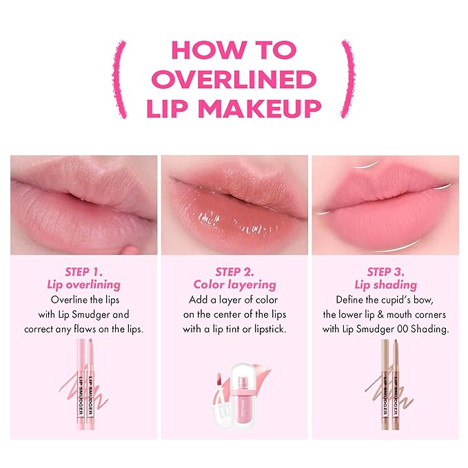 Amuse Seoul Lip Smudger (05 BOKSOONGA MILK) |matte pink | lip liner, matte, creamy, soft, velvety, cruelty-free, lipcare, long-lasting, multiuse, vegan