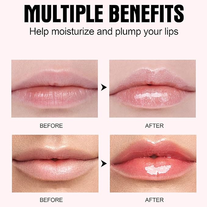 Lip Plumping Booster, Plumping Lip Oil High-Shine