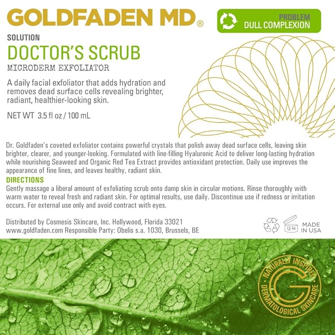 GOLDFADEN MD Doctors Scrub Microdermabrasion for Face, 1.7 Fl Oz