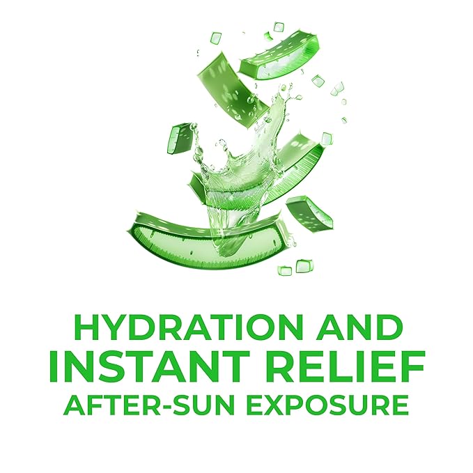 Aloe Vera Gel – Daily Multi-Purpose Hydrating Gel – Sunburn Relief and Soothing Moisturizer for Face and Body – All Skin Types – 10.14 fl oz (300mL)