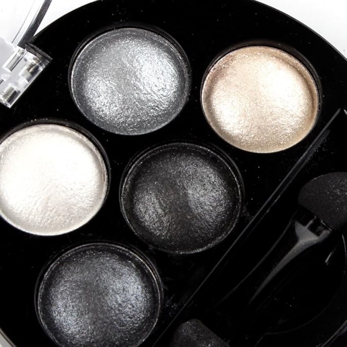 Mallofusa 5 Colors Eye Shadow Powder Metallic Shimmer 7oz
