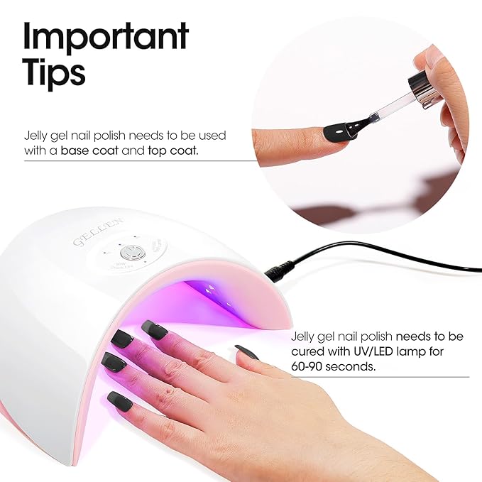 Gellen Black Gel Nail Polish