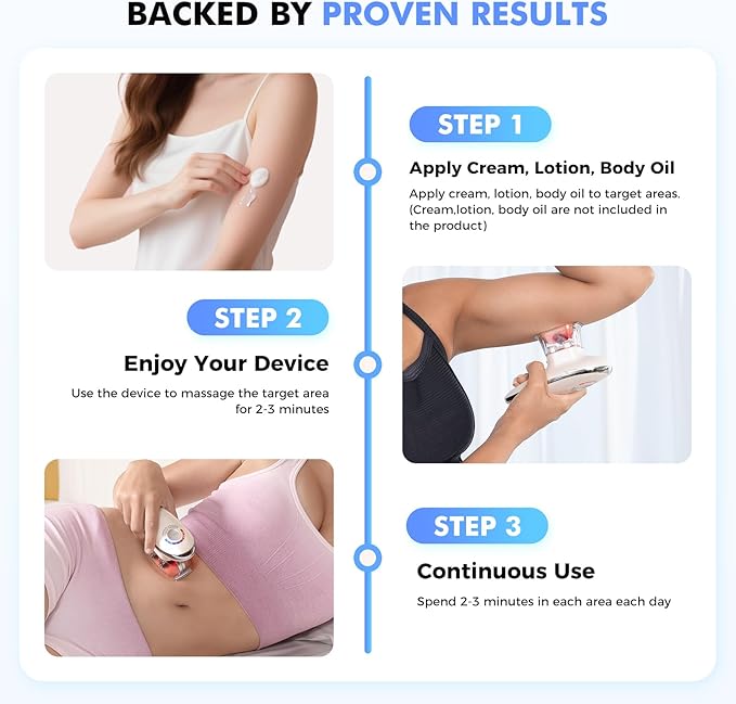 REDLOOK 3-in-1 Body Sculptor - Body Sculpting Massager for Stomach, Arms, Legs, & Love Handles - Anti Cellulite Massage Tool, Cellulite Remover, Lymph Drainage Machine, & Skin Tightening Device.