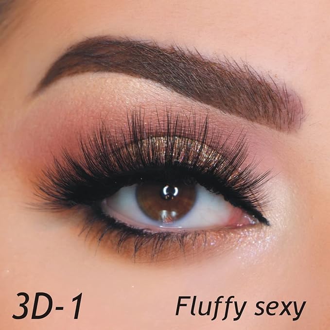 Eliace False Eyelashes Natural look Cat Eye Lashes Wispy Strips 3D Mink Lashes Fulffy,NEW 50 Pairs 5 Styles Fake Eyelashes,Faux Volume Curly Full,Thin Lash Band Soft Comfortable Lightweight Lash Pack
