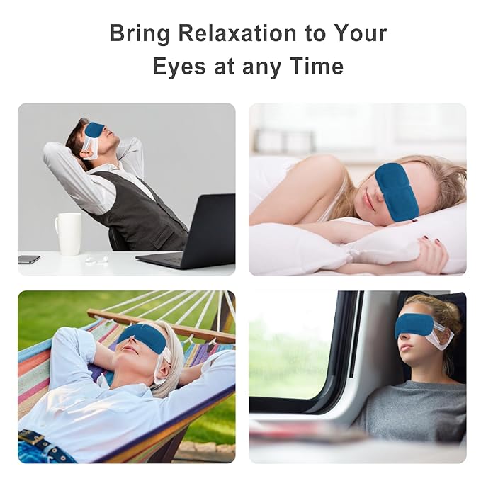 5PCS Steam Eye Mask, Relieve Eye Fatigue, Can be Used for Eye Relaxation, Jet Lag or Insomnia, Disposable Heated Steam Eye Mask, Rich in Nutrients Heated to Promote Absorption (Fragrance-Free)