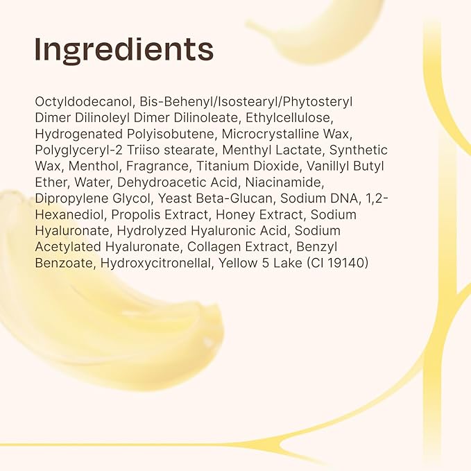 Celladix Overnight Lip Plumping Mask with Banana PDRN – Pudding-Like Melting Balm Texture, Vanilla Scent – Hydrating & Mild Plumping Treatment for Kissable Lips with Honey & Collagen, 0.5 Fl oz