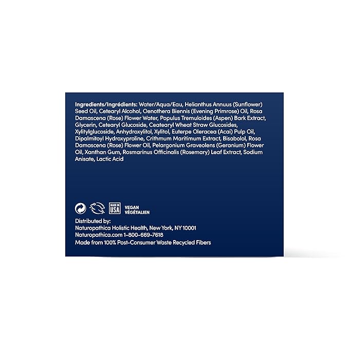 Naturopathica Primrose Eye & Lip Treatment, Wrinkle Remedy and Daily Lip & Eye Cream with Acai Fruit Oil for All Skin Types, 0.5 fl oz (15 ml)