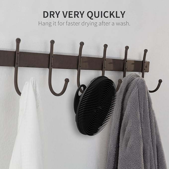 Silicone body scrubber shower bath