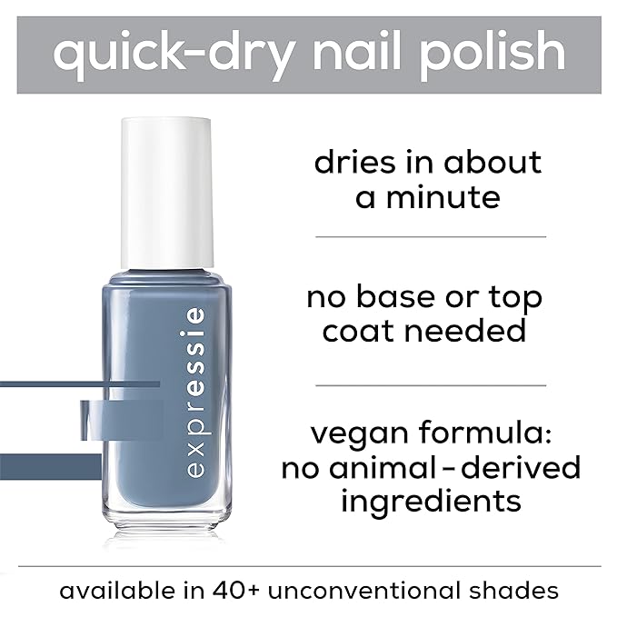 essie expressie FX Quick-Dry Vegan Nail Polish, Faux Vegan