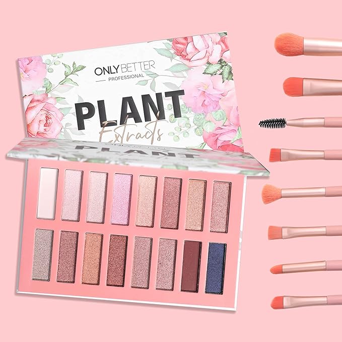 Vegan Eyeshadow Palette Organic Eyeshadow 16 Colors Highly