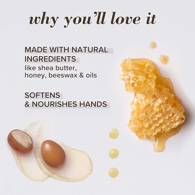 Burt's Bees Christmas Gifts, Hand Skin Care Stocking Stuffers, Moisturizing Cuticle Cream for Dry Skin, 100% Natural Origin, with Lemon Butter, 0.6 oz. (3-Pack)