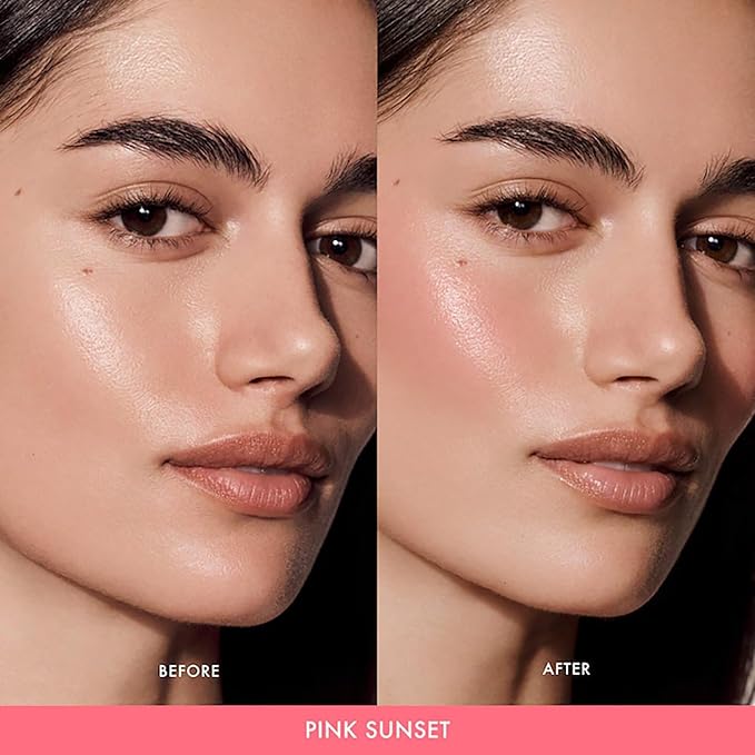 Summer Fridays Blush Butter Balm - Skincare-Infused Hydrating Cream Blush with Hyaluronic Acid, Ceramides, & Shea Butter for a Dewy Flush of Color - Cheek and Lip Tint - Pink Sunset (0.14 Oz)